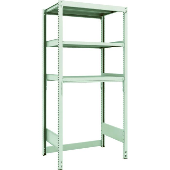 TRUSCO スチールラック M2型軽中量棚 下段開放型 860X600XH1800 3段 単体(Tcode:1164826)