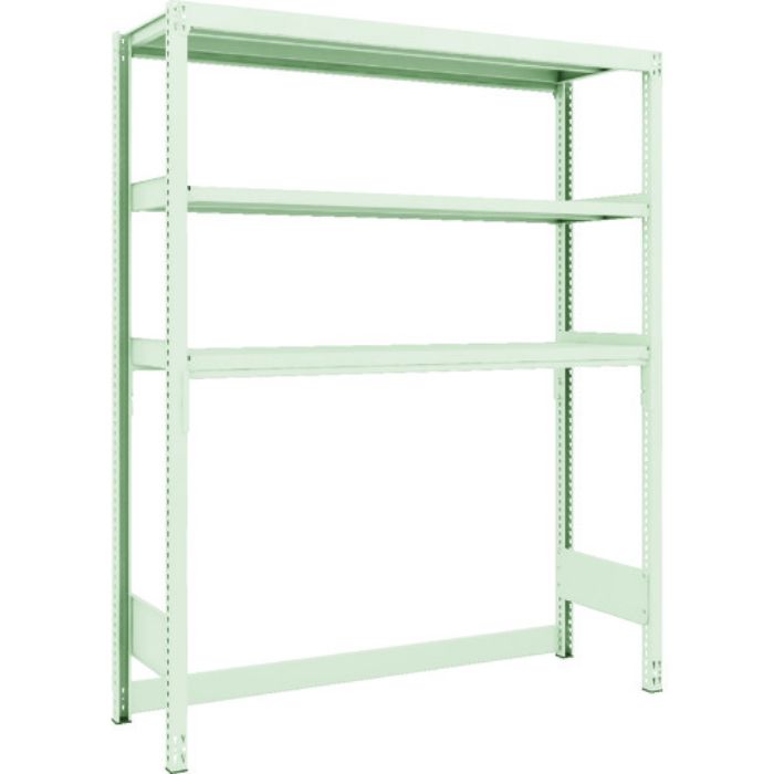 TRUSCO スチールラック M2型軽中量棚 下段開放型 1460X450XH1800 3段 単体(Tcode:1164832)