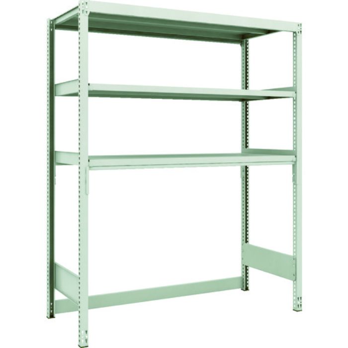 TRUSCO スチールラック M2型軽中量棚 下段開放型 1460X600XH1800 3段 単体(Tcode:1164834)