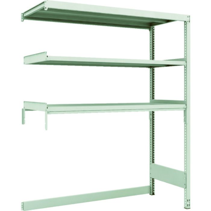 TRUSCO スチールラック M2型軽中量棚 下段開放型 1460X600XH1800 3段 連結(Tcode:1164835)