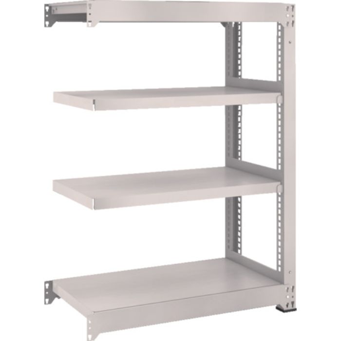 TRUSCO スチールラック M3型中量棚 900×471×H1200 4段 連結 ネオグレー(Tcode:5084598)