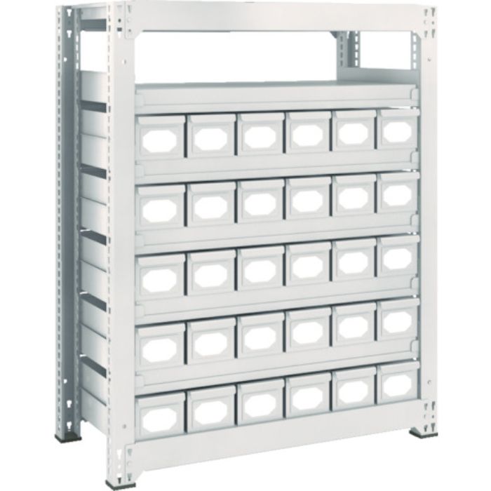 TRUSCO スチールラック M3型中量棚 H1200 スチール引出付 小X30(Tcode:8563292)