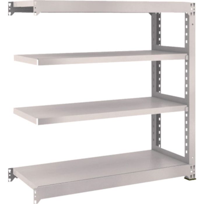 TRUSCO スチールラック M3型中量棚 1200×471×H1200 4段 連結 ネオグレー(Tcode:5084601)