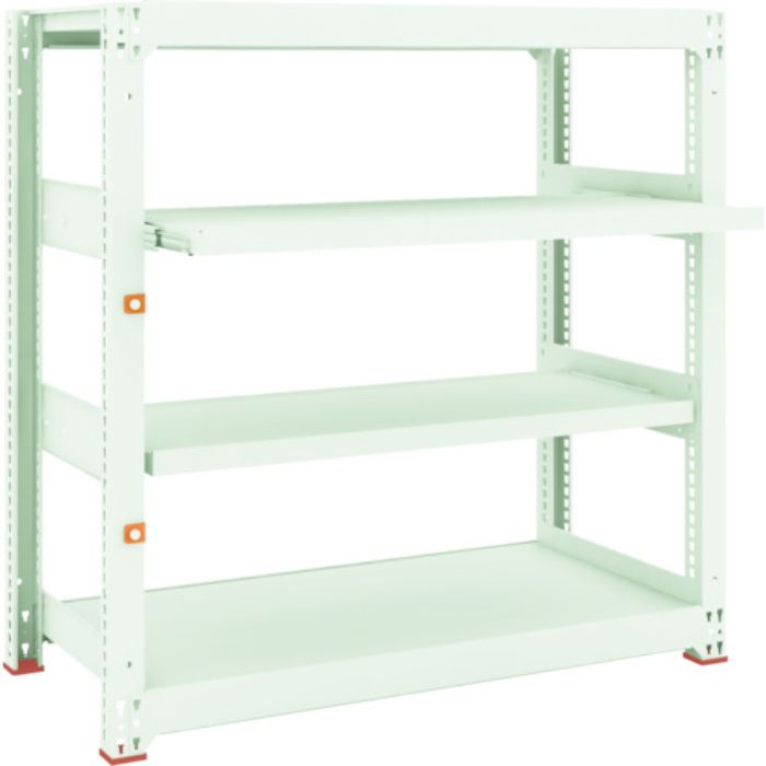 TRUSCO スチールラック M3型中量棚 1200X571XH1200 4段うちスライド2段 単体(Tcode:1497794)