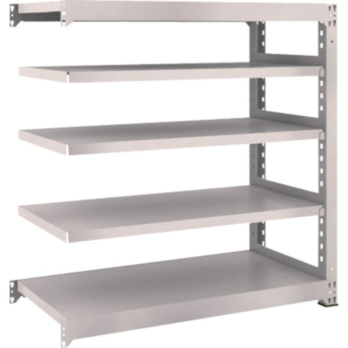 TRUSCO スチールラック M3型中量棚 1200×571×H1200 5段 連結 ネオグレー(Tcode:5084661)