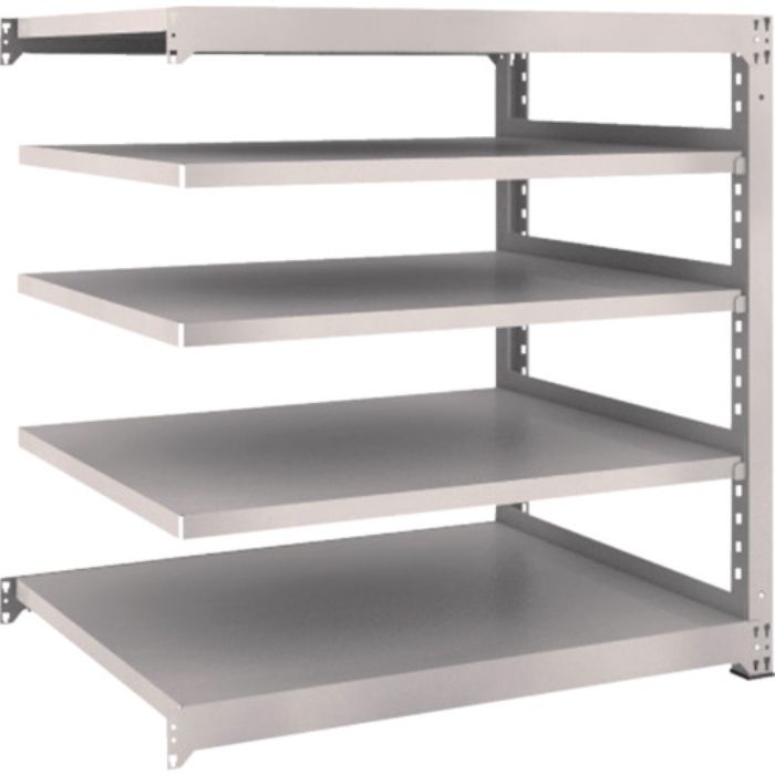 TRUSCO スチールラック M3型中量棚 1200×921×H1200 5段 連結 ネオグレー(Tcode:5084741)