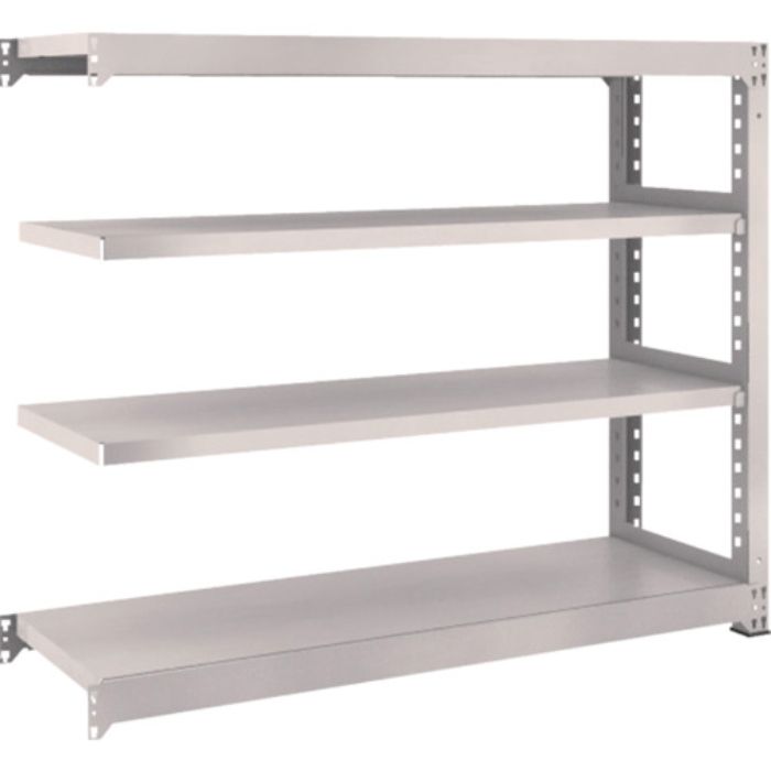 TRUSCO スチールラック M3型中量棚 1500×471×H1200 4段 連結 ネオグレー(Tcode:5084873)