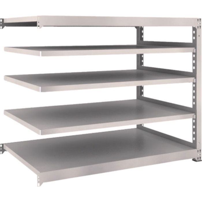 TRUSCO スチールラック M3型中量棚 1500×921×H1200 5段 連結 ネオグレー(Tcode:5085012)