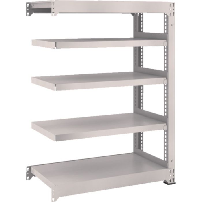 TRUSCO スチールラック M3型中量棚 1800×1121×H1200 5段 連結 ネオグレー(Tcode:8563970)