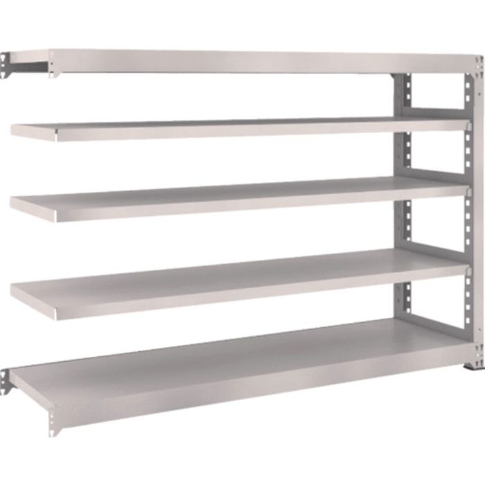 TRUSCO スチールラック M3型中量棚 1800×471×H1200 5段 連結 ネオグレー(Tcode:5084903)