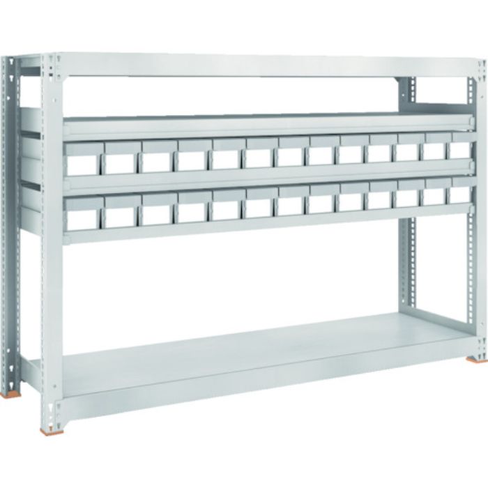 TRUSCO スチールラック M3型中量棚 H1200 樹脂NG引出付 小X26(Tcode:8563285)