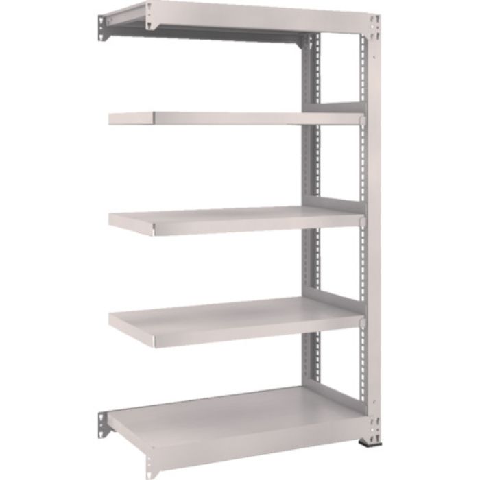 TRUSCO スチールラック M3型中量棚 900×471×H1500 5段 連結 ネオグレー(Tcode:5089549)