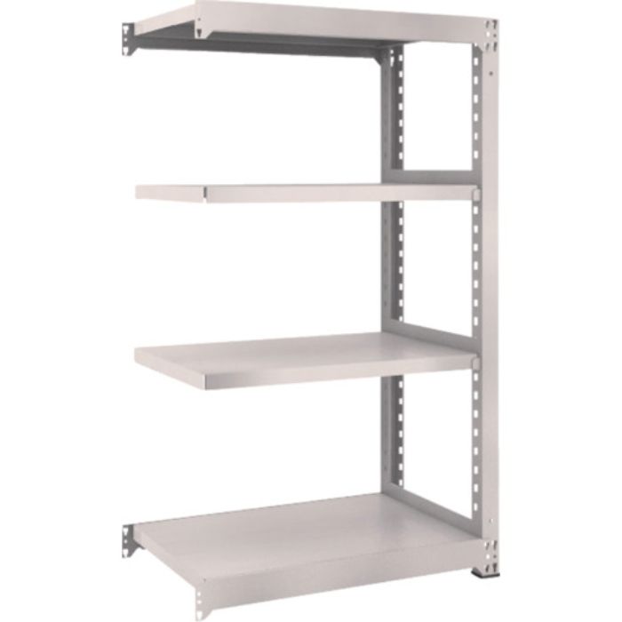 TRUSCO スチールラック M3型中量棚 900×571×H1500 4段 連結 ネオグレー(Tcode:5089565)