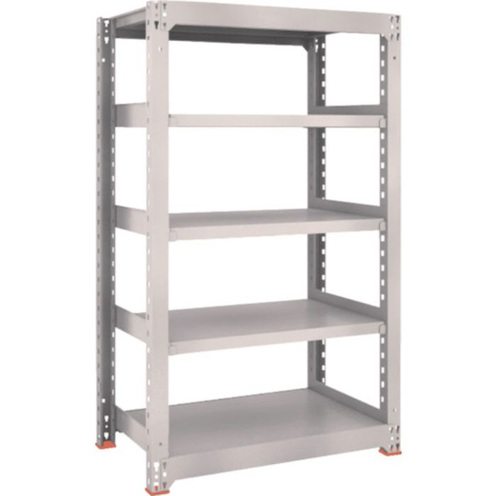 TRUSCO スチールラック M3型中量棚 900×571×H1500 5段 単体 ネオグレー(Tcode:5064961)