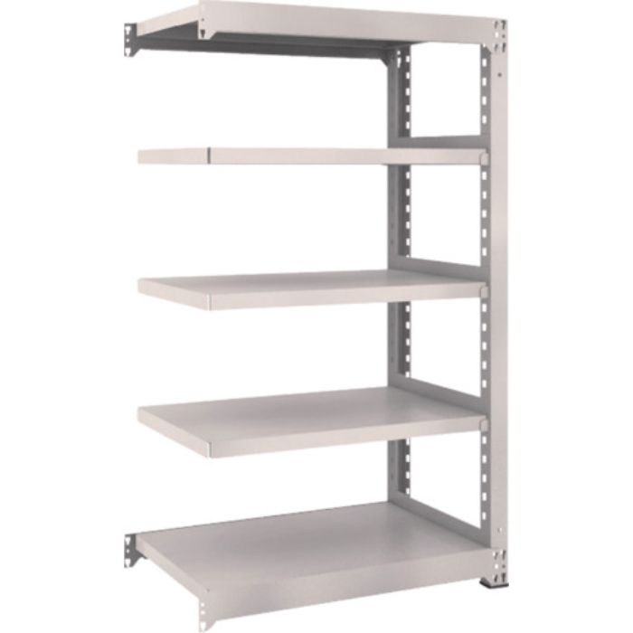 TRUSCO スチールラック M3型中量棚 900×571×H1500 5段 連結 ネオグレー(Tcode:5089581)