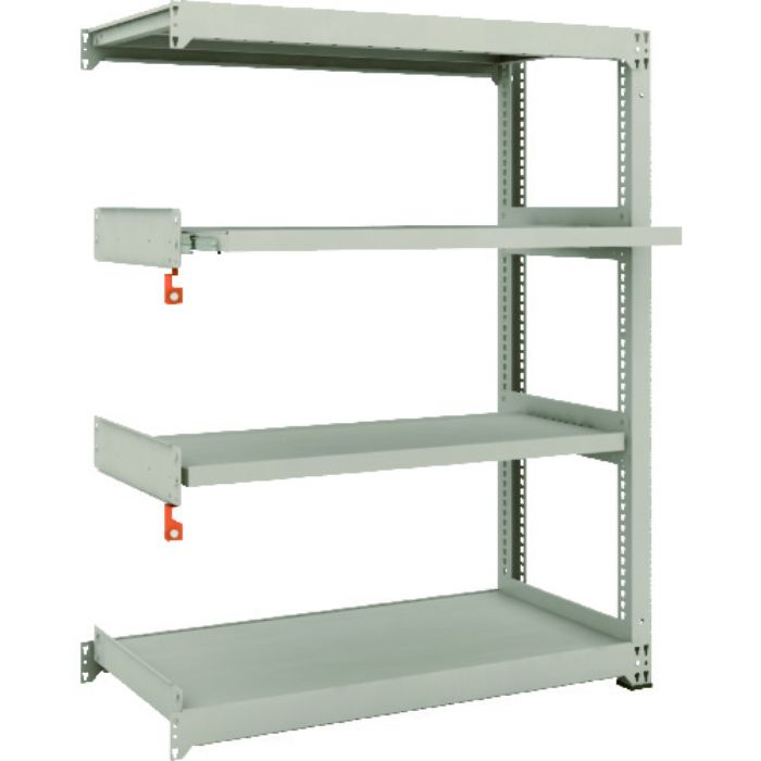 TRUSCO スチールラック M3型中量棚 1200×571×H1500 4段うちスライド2段 連結(Tcode:1497851)