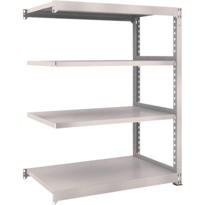 TRUSCO スチールラック M3型中量棚 1200×721×H1500 4段 連結 ネオグレー(Tcode:5089611)