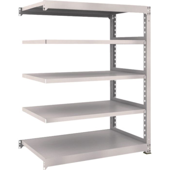 TRUSCO スチールラック M3型中量棚 1200×721×H1500 5段 連結 ネオグレー(Tcode:5089638)