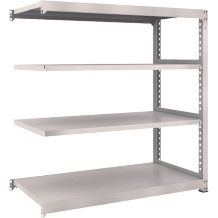 TRUSCO スチールラック M3型中量棚 1500×721×H1500 4段 連結 ネオグレー(Tcode:5089760)