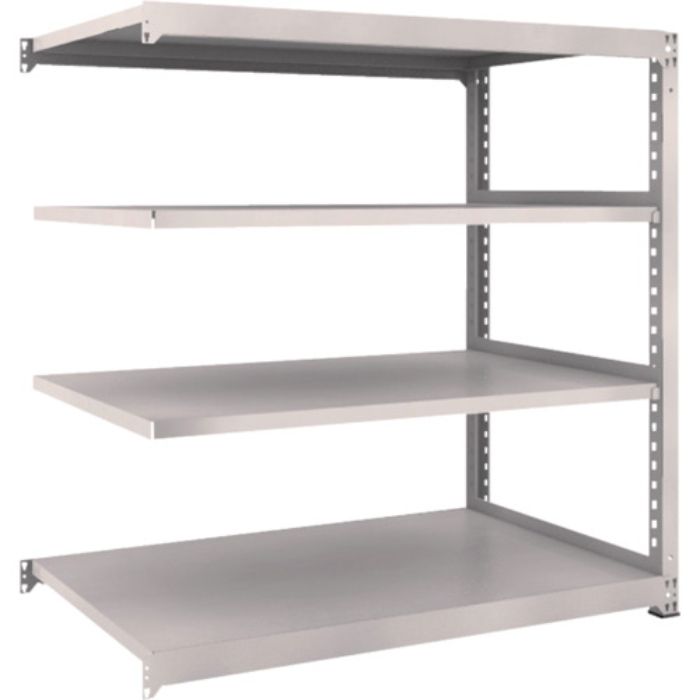 TRUSCO スチールラック M3型中量棚 1500×921×H1500 4段 連結 ネオグレー(Tcode:5089808)