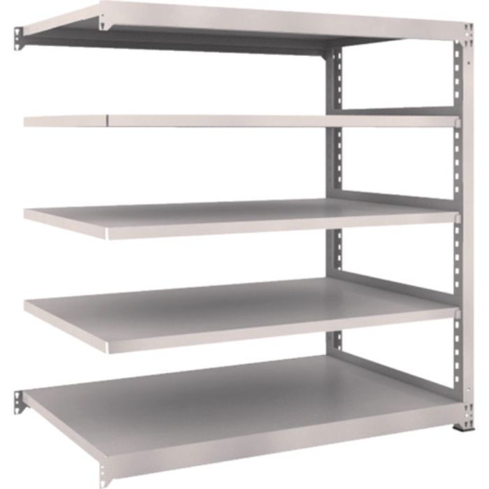 TRUSCO スチールラック M3型中量棚 1500×921×H1500 5段 連結 ネオグレー(Tcode:5089824)