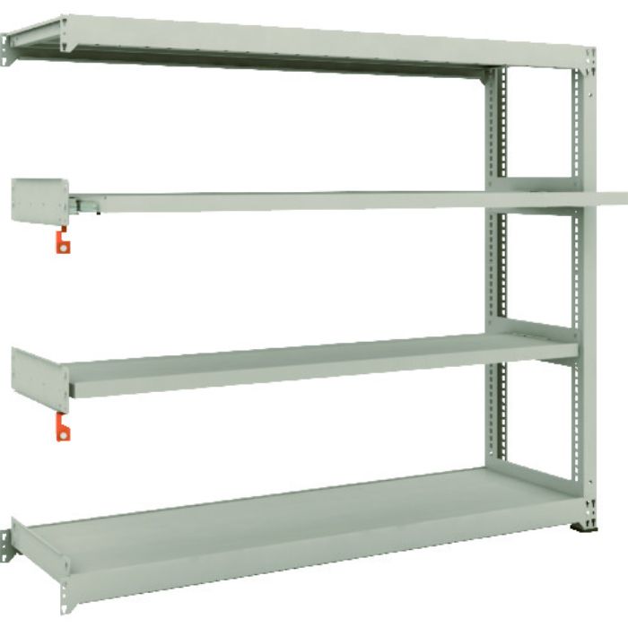 TRUSCO スチールラック M3型中量棚 1800×471×H1500 4段うちスライド2段 連結(Tcode:1497857)