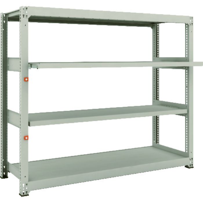 TRUSCO スチールラック M3型中量棚 1800×571×H1500 4段うちスライド2段 単体(Tcode:1497858)