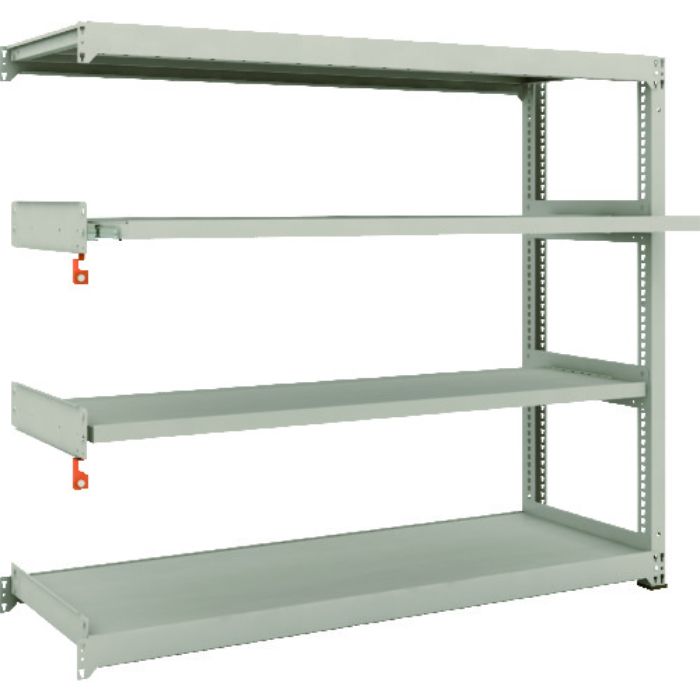 TRUSCO スチールラック M3型中量棚 1800×571×H1500 4段うちスライド2段 連結(Tcode:1497859)