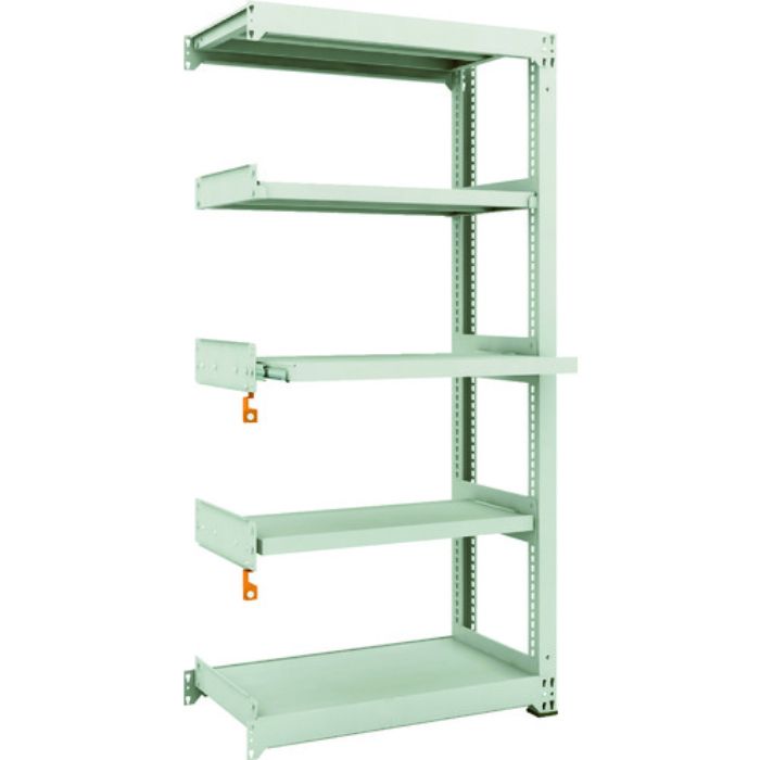 TRUSCO スチールラック M3型中量棚 900X471XH1800 5段うちスライド2段 連結(Tcode:1164093)