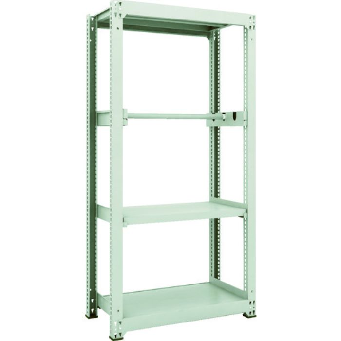 TRUSCO スチールラック M3型中量棚 W900XD471XH1800 パイプ1段 単体(Tcode:1164117)