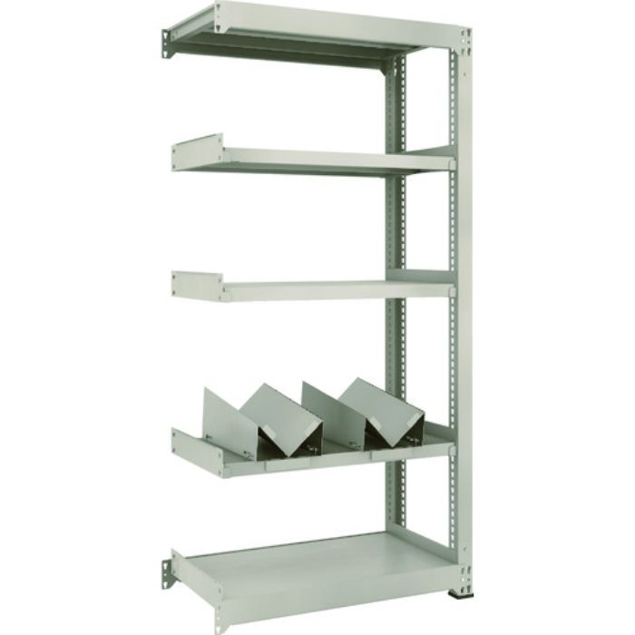 TRUSCO 一斗缶ラック スチールラック M3型中量棚 W900×D471×H1800 5段 連結 缶受×2付(Tcode:1833781)