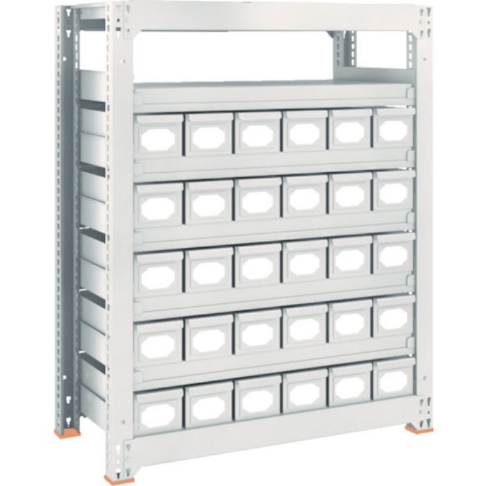 TRUSCO スチールラック M3型中量棚 H1800 スチール引出付 小X12(Tcode:8563295)