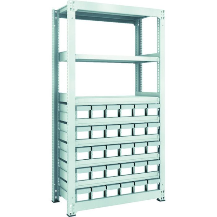 TRUSCO スチールラック M3型中量棚 H1800 樹脂NG引出付 小X30(Tcode:8563288)