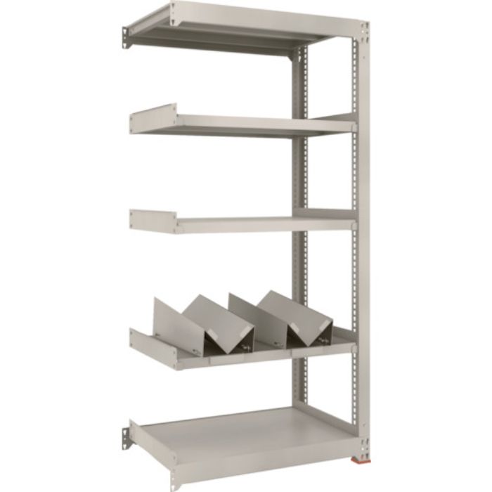 TRUSCO 一斗缶ラック スチールラック M3型中量棚 W900×D571×H1800 5段 連結 缶受×2付(Tcode:1833797)