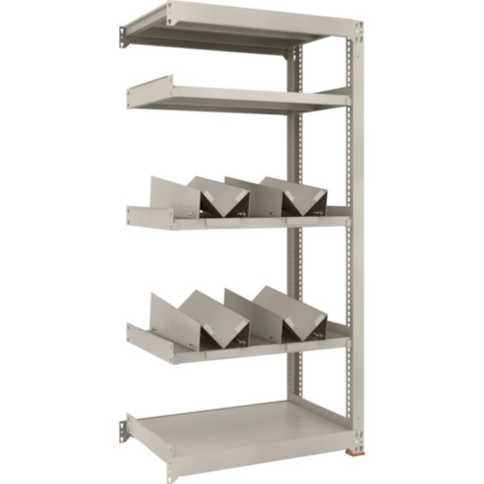 TRUSCO 一斗缶ラック スチールラック M3型中量棚 W900×D571×H1800 5段 連結 缶受×4付(Tcode:1833799)