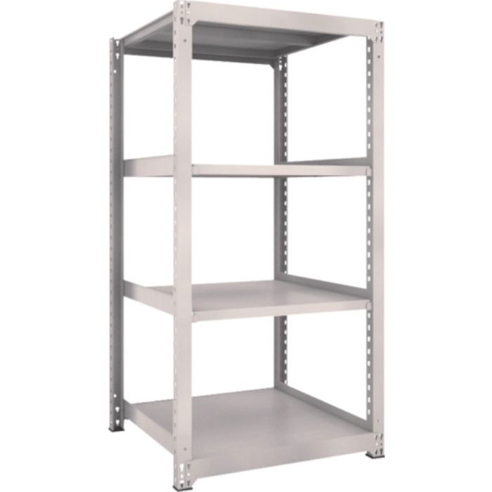 TRUSCO スチールラック M3型中量棚 900×921×H1800 4段 単体 ネオグレー(Tcode:5065348)