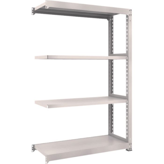 TRUSCO スチールラック M3型中量棚 1200×471×H1800 4段 連結 ネオグレー(Tcode:5089859)
