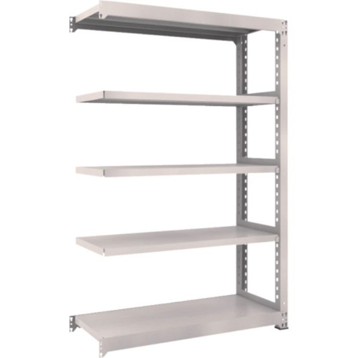 TRUSCO スチールラック M3型中量棚 1200×471×H1800 5段 連結 ネオグレー(Tcode:5089875)