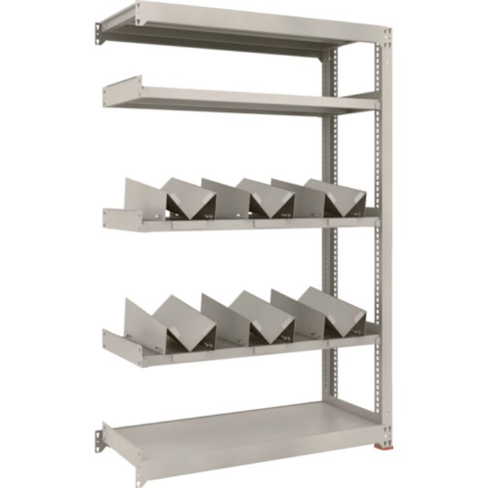 TRUSCO 一斗缶ラック スチールラック M3型中量棚 W1200×D471×H1800 5段 連結 缶受×6付(Tcode:1833787)