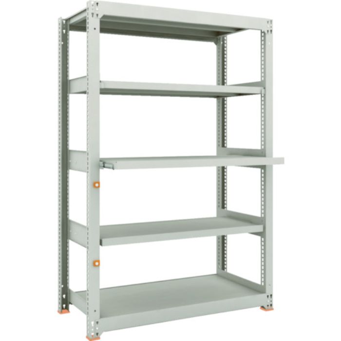 TRUSCO スチールラック M3型中量棚 1200X571XH1800 5段うちスライド2段 単体(Tcode:1164081)