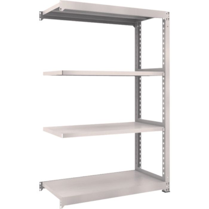 TRUSCO スチールラック M3型中量棚 1200×571×H1800 4段 連結 ネオグレー(Tcode:5089891)