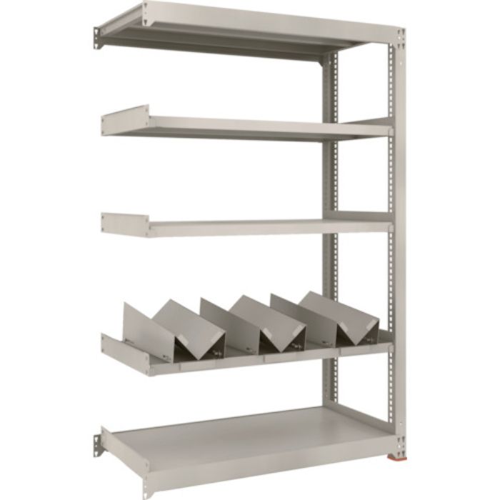 TRUSCO 一斗缶ラック スチールラック M3型中量棚 W1200×D571×H1800 5段 連結 缶受×3付(Tcode:1833801)