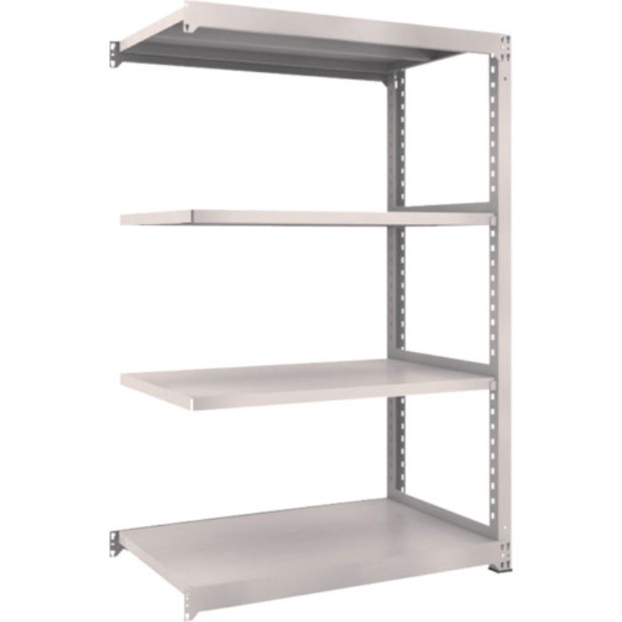 TRUSCO スチールラック M3型中量棚 1200×721×H1800 4段 連結 ネオグレー(Tcode:5089930)