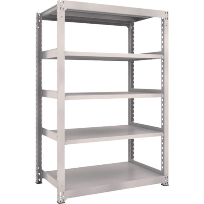 TRUSCO スチールラック M3型中量棚 1200×721×H1800 5段 単体 ネオグレー(Tcode:5060168)