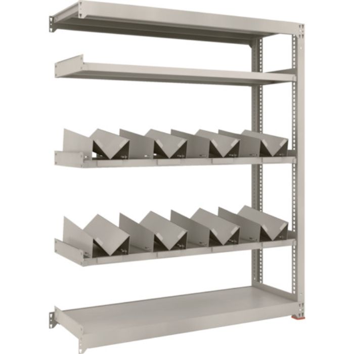 TRUSCO 一斗缶ラック スチールラック M3型中量棚 W1500×D471×H1800 5段 連結 缶受×8付(Tcode:1833791)