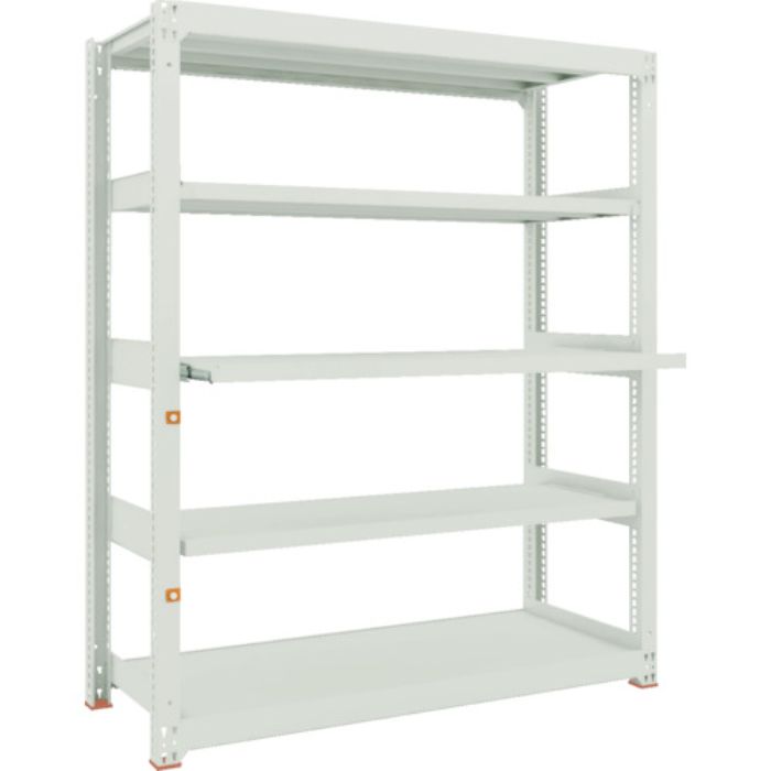 TRUSCO スチールラック M3型中量棚 1500X571XH1800 5段うちスライド2段 単体(Tcode:1164084)