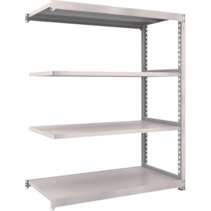 TRUSCO スチールラック M3型中量棚 1500×721×H1800 4段 連結 ネオグレー(Tcode:5090083)