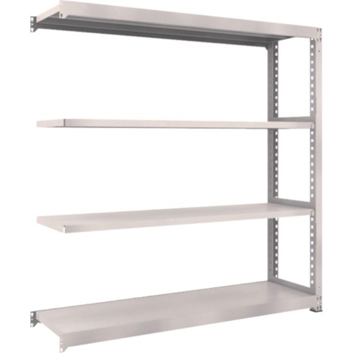 TRUSCO スチールラック M3型中量棚 1800×471×H1800 4段 連結 ネオグレー(Tcode:5090016)