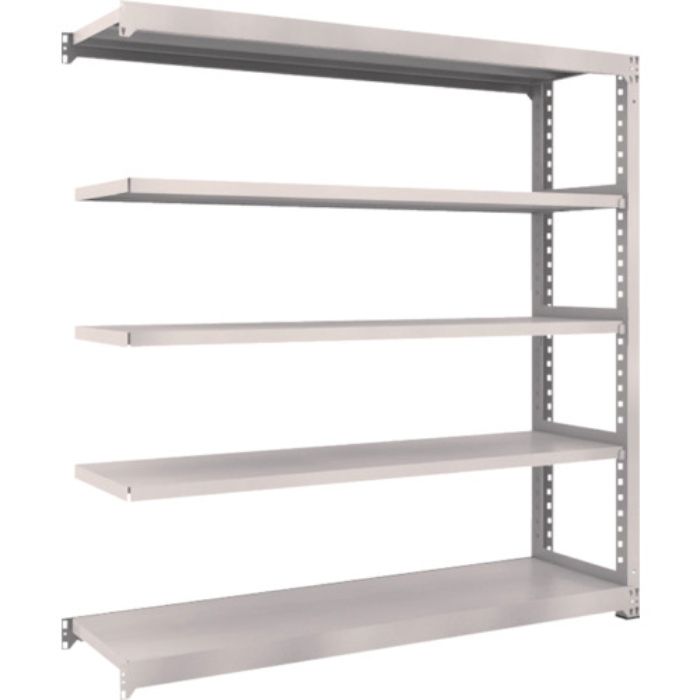 TRUSCO スチールラック M3型中量棚 1800×471×H1800 5段 連結 ネオグレー(Tcode:5090032)