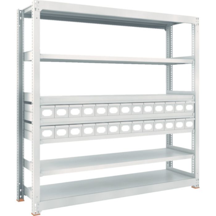 TRUSCO スチールラック M3型中量棚 H1800 スチール引出付 小X26(Tcode:8596096)